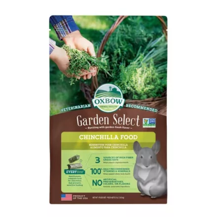 Oxbow Garden Select Chinchilla teljesértékű táp csincsillák részére 1,36kg