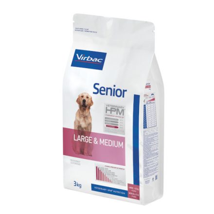 Virbac HPM Senior dog Large & Medium száraz eledel 12kg