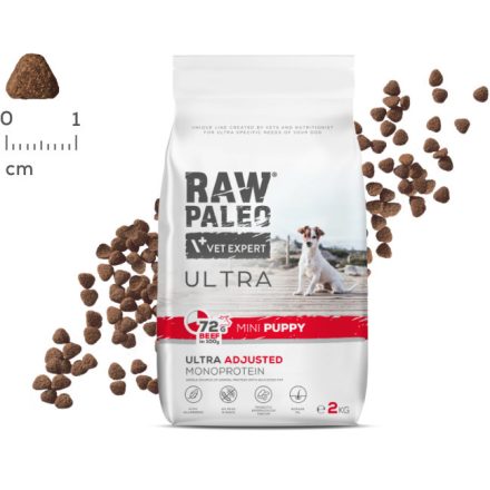 Raw Paleo Ultra Beef Mini Puppy száraztáp kutyának 8kg