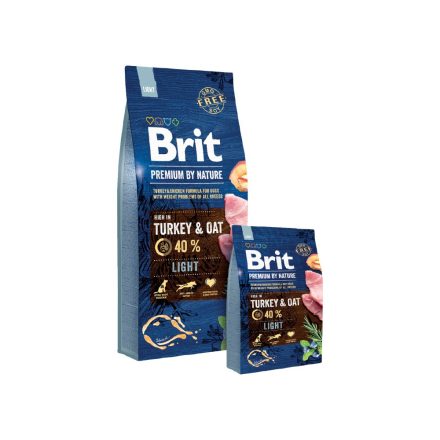 Brit Premium by Nature Light kutyatáp 3kg 