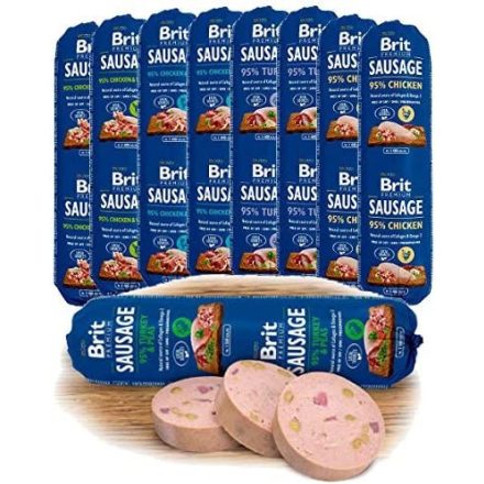 Brit Prémium Sausage -kutyaszalámi Chicken & Venison 800g