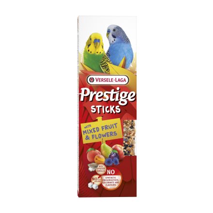 Versele-Laga Prestige Sticks  rudak hullámos papagájoknak vegyes gyümölccsel és virágokkal 2x30g (422351)