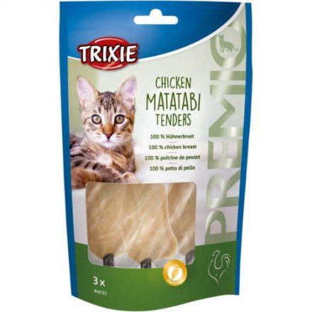 Trixie 42753 Premio Chicken Matatabi Tenders - jutalomfalat macskák részére (3db/55g)