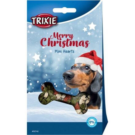 Trixie 92742 Christmas Mini Hearts - jutalomfalat  kutyák részére (140g)