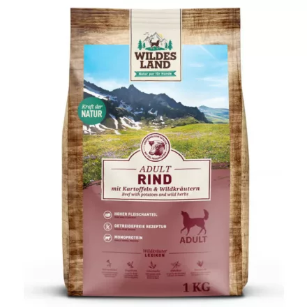 Wildes Land Száraztáp marhahússal és burgonyával kutyáknak 1kg