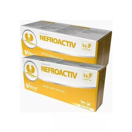 VetFood Nefroactiv vesefunkciót támogató kapszula kutyáknak és macskáknak 60db
