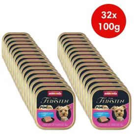   Animonda Vom Feinsten Adult Mini Geflügel, Lachs, Dill (baromfi,lazac,kapor) alutálkás eledel felnőtt kistestű kutyának 32x100g (82358)