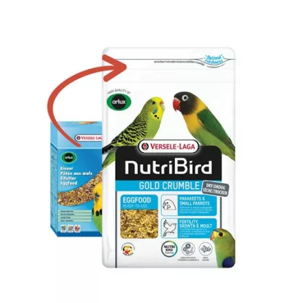 Versele-Laga NutriBird Gold Crumble lágyeleség hullámos papagájoknak 1kg (422248)