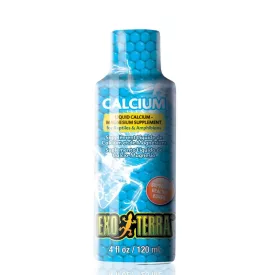   Exo-Terra PT1973 Liquid Calcium-Magnessium - folyékony kálcium-magnézium étrendkiegészítő hüllők, kétéltűek részére 120ml