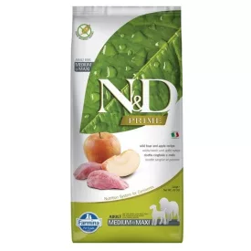   N&D Dog Prime Adult medium & maxi wild boar & apple (vaddisznó-alma) száraz kutyatáp 12kg