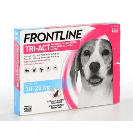 Frontline Tri-Act spot on  M  10-20kg  2ml-1ampulla