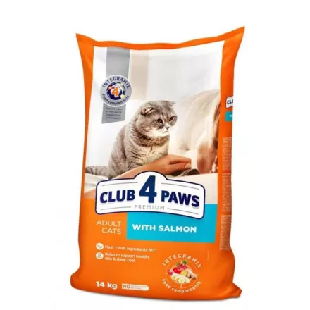 Club 4 Paws Premium szárazeledel felnőtt macskáknak lazaccal 14kg