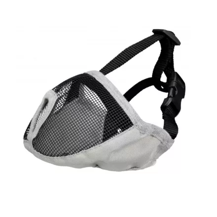 Trixie 17626 szájkosár Rövid Orrú kutyáknak Nylon S-M, szürke 31cm