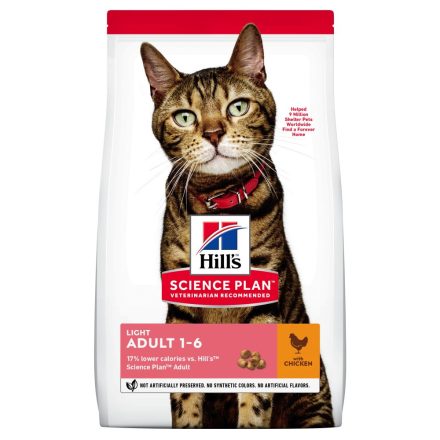 Hill's SP Feline Adult Light Chicken száraz eledel 1,5kg