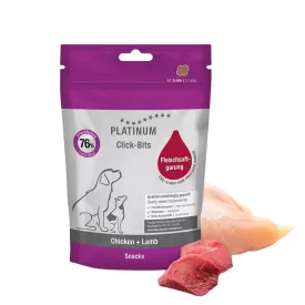   PLATINUM Click-Bits Chicken+Lamb-Csirke és bárány jutalomfalat kutyának 150g