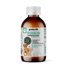   gomba DR. NYUGALOM folyékony gombakivonat kutyák és macskák részére 50ml