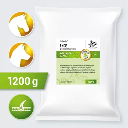 FitoCavallo EKCE gyógynövénykeverék nedves ekcéma, gennyképződéssel járó bőrbetegségek esetén lovaknak és kutyáknak 1200g