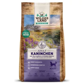  Wildes Land Száraztáp nyúlhússal és burgonyával kutyáknak 12kg