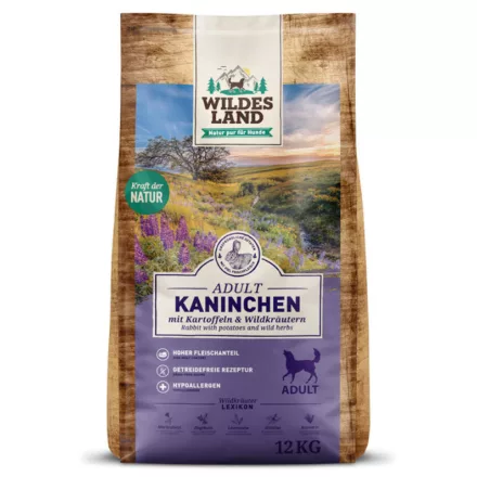 Wildes Land Száraztáp nyúlhússal és burgonyával kutyáknak 12kg