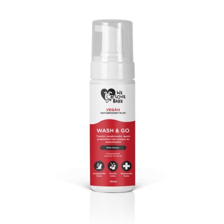 We Love Bark Wash&Go Öblítés nélküli prebiotikus szárazsampon kutyáknak 150ml