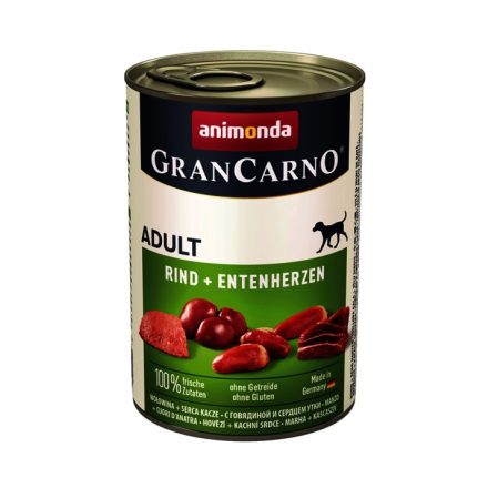 Animonda GranCarno Adult  Marha-kacsaszív 400g (82746)  