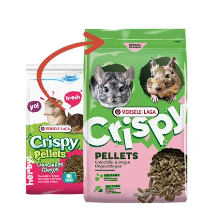 Versele-Laga Crispy Pellets Chinchillas & Degu 1kg (461820)