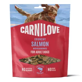   Carnilove Dog Crunchy Snack Lazac Feketeáfonyával- jutalomfalat kutyák részére 200g