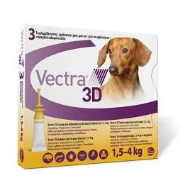 Vectra 3D Spot on 1.5 - 4 kg-ig  / 3 ampulla