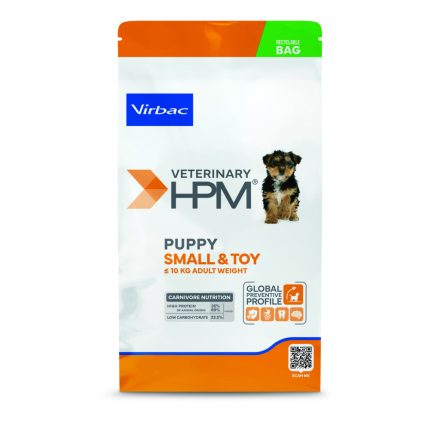 Virbac HPM Puppy Dog Small & Toy Dental száraz eledel 1,5kg
