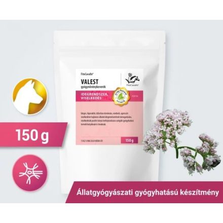 FitoCavallo VALEST gyógynövénykeverék ideges, hiperaktív, domináns, agresszív viselkedésre hajlamos kutyának 150g