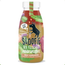   SLOOFIE MEAT KANGAROO a csábító életelem, hipoallergén kenguruhús-édesburgonya-máriatövis kutyasmoothie 250ml 