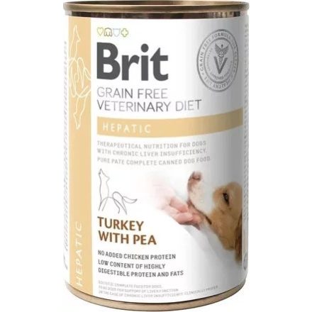 Brit GF Veterinary Diets Dog Can Hepatic konzerv kutyáknak 400g
