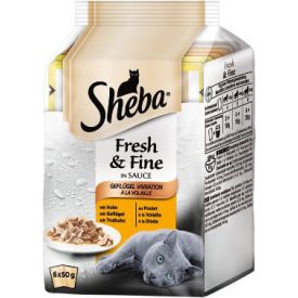   Sheba Adult Alutasakos - Szárnyas válogatás - szószban (6x50g)