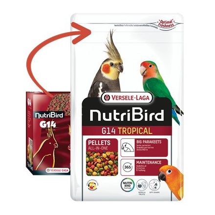 Versele-Laga NutriBird G14 Tropical 10kg (422117) lejárat közeli