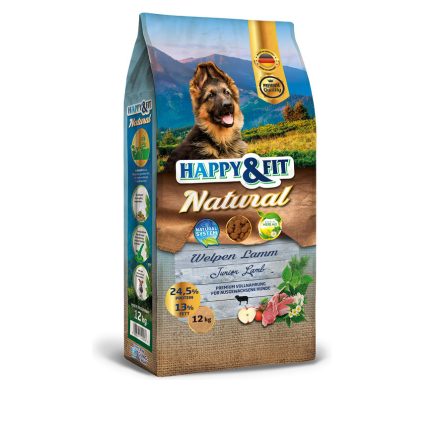 Happy&Fit Natural Welpen Lamm kölyök kutyatáp 12kg