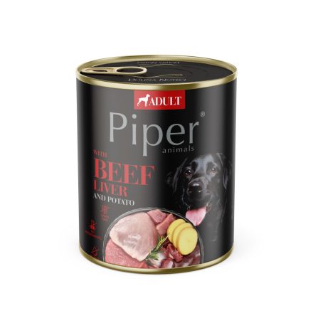 Piper Adult Beef Liver & Potatoes (marhamáj-burgonya) konzerv 800g