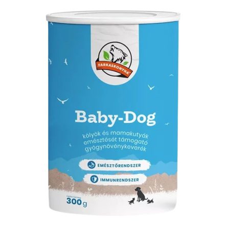 Farkaskonyha Baby Dog kölyök és mamakutya emésztését támogató gyógynövénykeverék 300g