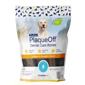   ProDen PlaqueOff Dental Bones dog Chicken & Pumpkin fogápoló jutalomfalat csirkével és sütőtökkel közepes és nagytestű kutyának 482g