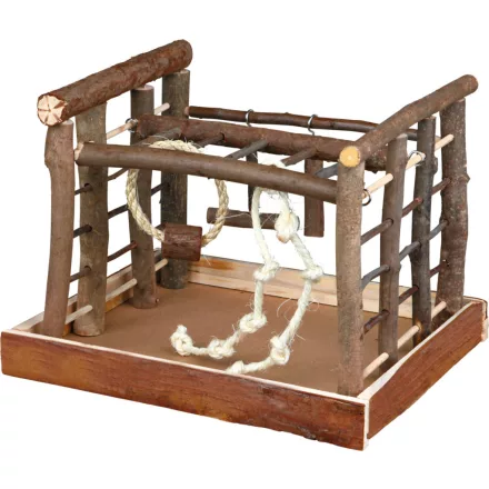 Trixie 5661 Playground - fa játszótér díszmadarak részére (35x27x30cm)