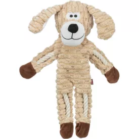   Trixie 361025 Kötélkutya bordázott plüss kutyajáték sípolóval 38cm