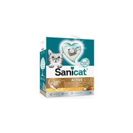 Sanicat Active Gold ultra csomósodó macskaalom argán illattal 6liter