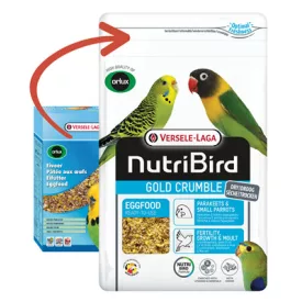   Versele-Laga NutriBird Gold Crumble lágyeleség hullámos papagájoknak 1kg (422248) lejárat közeli