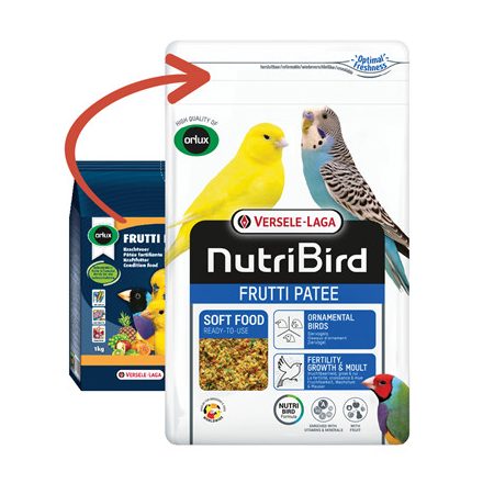 Versele-Laga NutriBird Frutti Patee eggfood 1kg - lágyeleség (422236) lejárat közeli