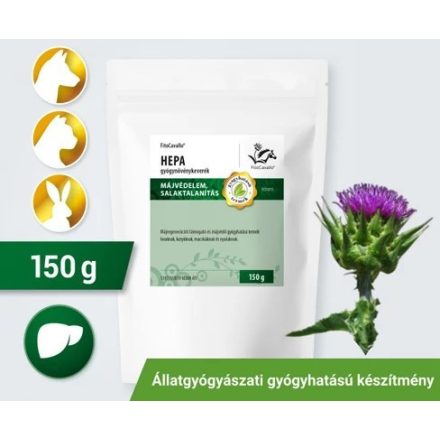 FitoCavallo HEPA gyógynövénykeverék májregenerációt támogató, májvédő kutyának, macskának és nyulaknak 150g