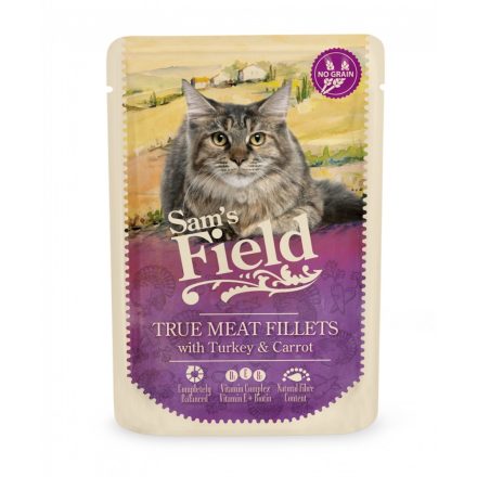 Sam's Field True Meat Fillets - Pulyka & Répa alutasakos eledel 85g