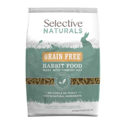 Selective™ Naturals Rabbit GrainFree gabonamentes táp felnőtt nyulak részére 1,5kg