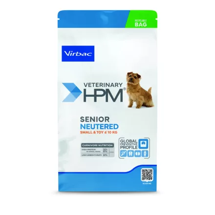 Virbac HPM Senior Neutered Dog Small & Toy Dental száraz eledel 3kg