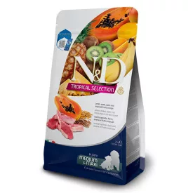   N&D Dog Tropical Selection Puppy Medium/Maxi bárány, tönkölybúza, zab, trópusi gyümölcsök száraztáp kutyának 10kg 