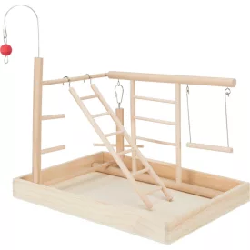   Trixie 5655 Wooden Playground - fa játszótér díszmadarak részére (34x26x25cm)