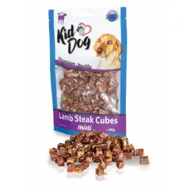   KidDog Mini Lamb Steak Cubes - bárányos jutalomfalat kutyák részére 80g